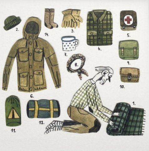 Ilustrace z knihy Rufus zálesák